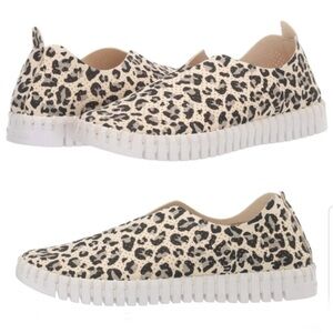 Ilse Jacobsen Leopard Slip On Shoes